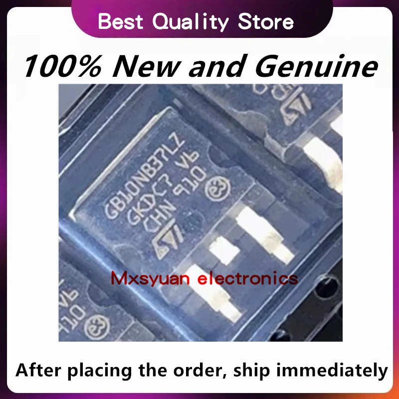 10PCS/LOT GB10NB37LZ STGB10NB37LZ 10NB37 370V D2PAK TO-263 Ships Fast 100% New Spot Stock