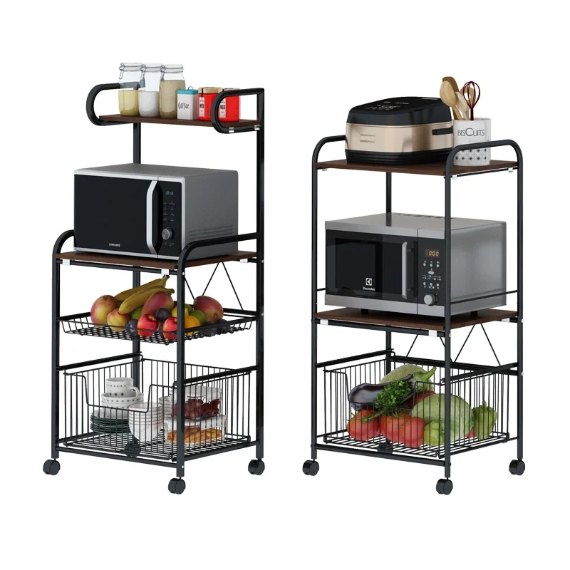 

Shelves, food baskets, vegetable and fruit racks, microwave oven racks