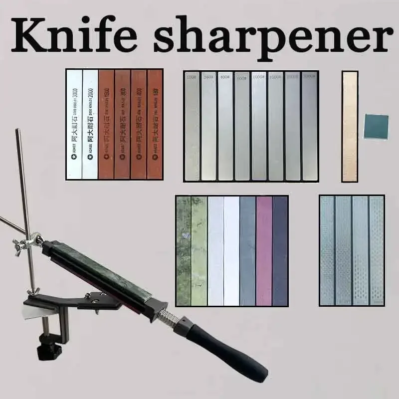 2024 Angle Fixed Knife Sharpener Kitchen Grinding System Honing Diamond Grinder Woodwork Tool Whetstone knife sharpening tool