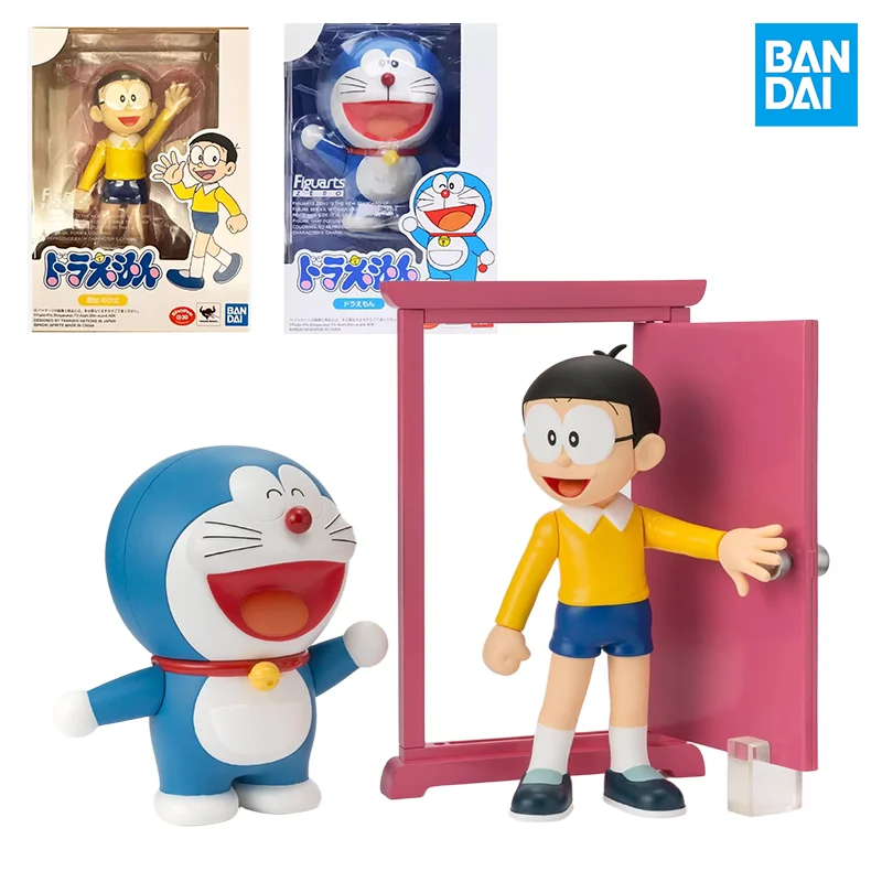 

Bandai оригинальный комплект модели SHF Nobita аниме Doraemon, экшн-фигурка, модель игрушки, Коллекционная модель, украшения, подарки для детей и мальчиков