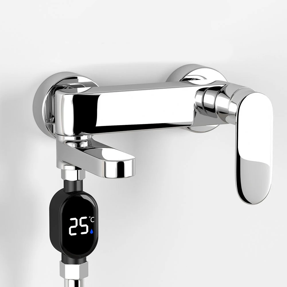 1pcs Shower Thermometer Waterproof Smart Temperature Digital Display Faucet Thermometer Bath Thermometer Tools