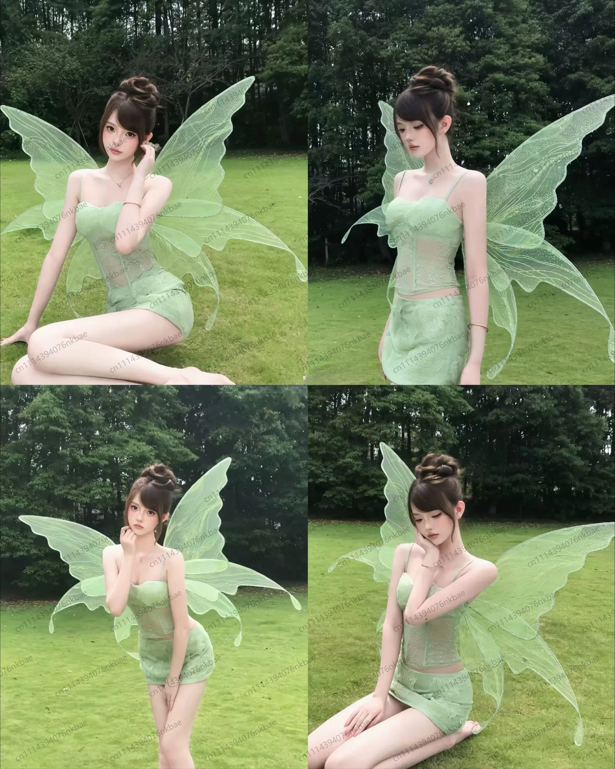 Fantasy Mori Elf Wings, Adult Butterfly Wings Animation, Wedding Photography Wings