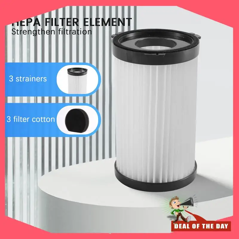 24시간 배송 Moosoo D600 D601 Cecotec Thunderbrush 520 유선 진공 청소기 필터 Hepa 요소용 3 PCS Hepa 필터