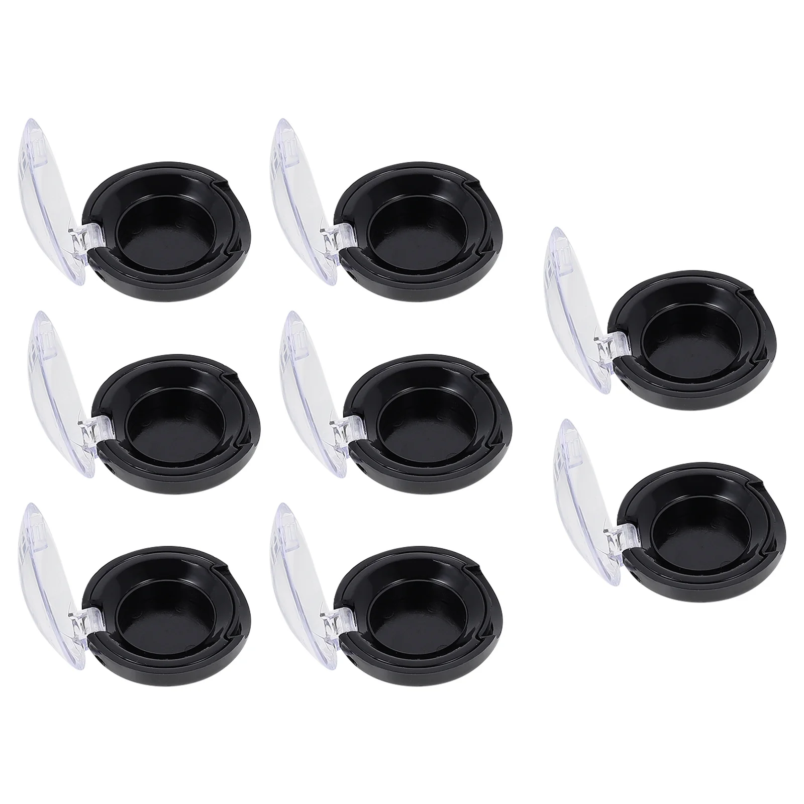 Cajas de almacenamiento de sombra de ojos, organizador de subpaquete vacío compacto, pequeño contenedor de maquillaje recargable para cosméticos, uso portátil, 8 Uds.