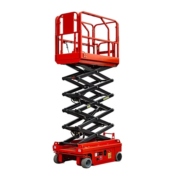 2026 Automatic Skylift Mobile Lifter Platform 6m 8m 10m 12m Scaffolding Hydraulic Hotels Construction 300kg Steel Engine Pump