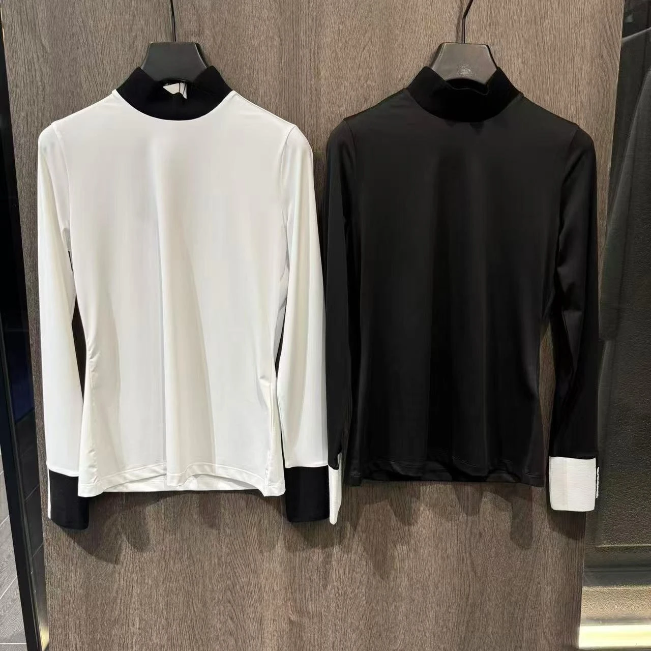 2026 Korean Style Women's Golf Jacket Lightweight Sun Protection Stand Collar Quick Dry Long Sleeve Slim Fit Sports Top