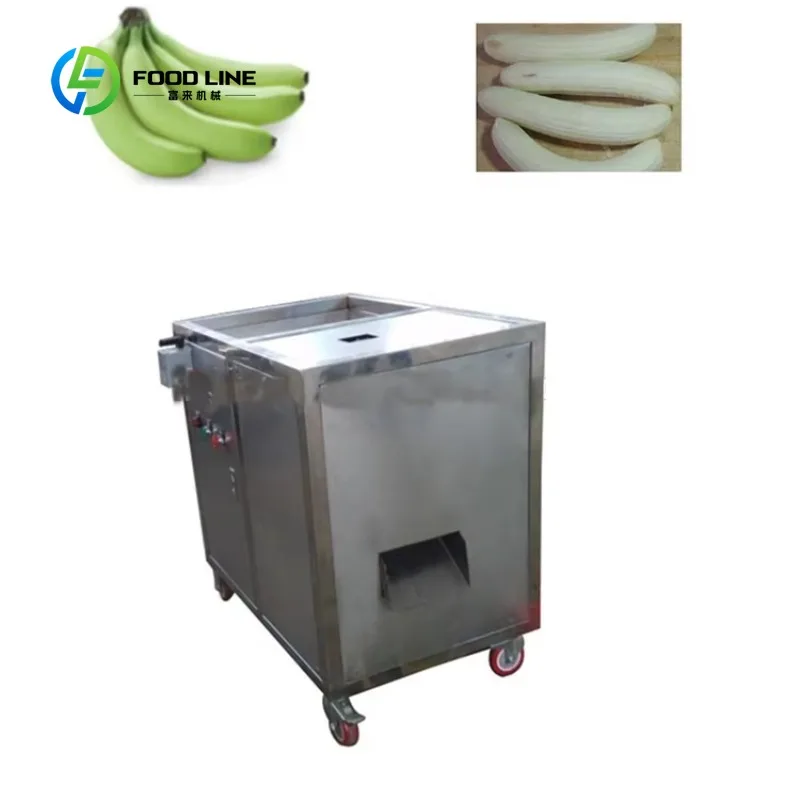 Stainless Steel Automatic Banana Peeling Machine 150kg/h Stainless Steel 304 Plantain & Banana Skin Stripper