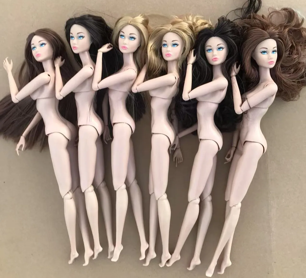 

Хороший макияж Poppy Parker Doll Heads MengF Super White Pink Beige Body Small Defects Полная кукла-игрушка для новогодних подарков