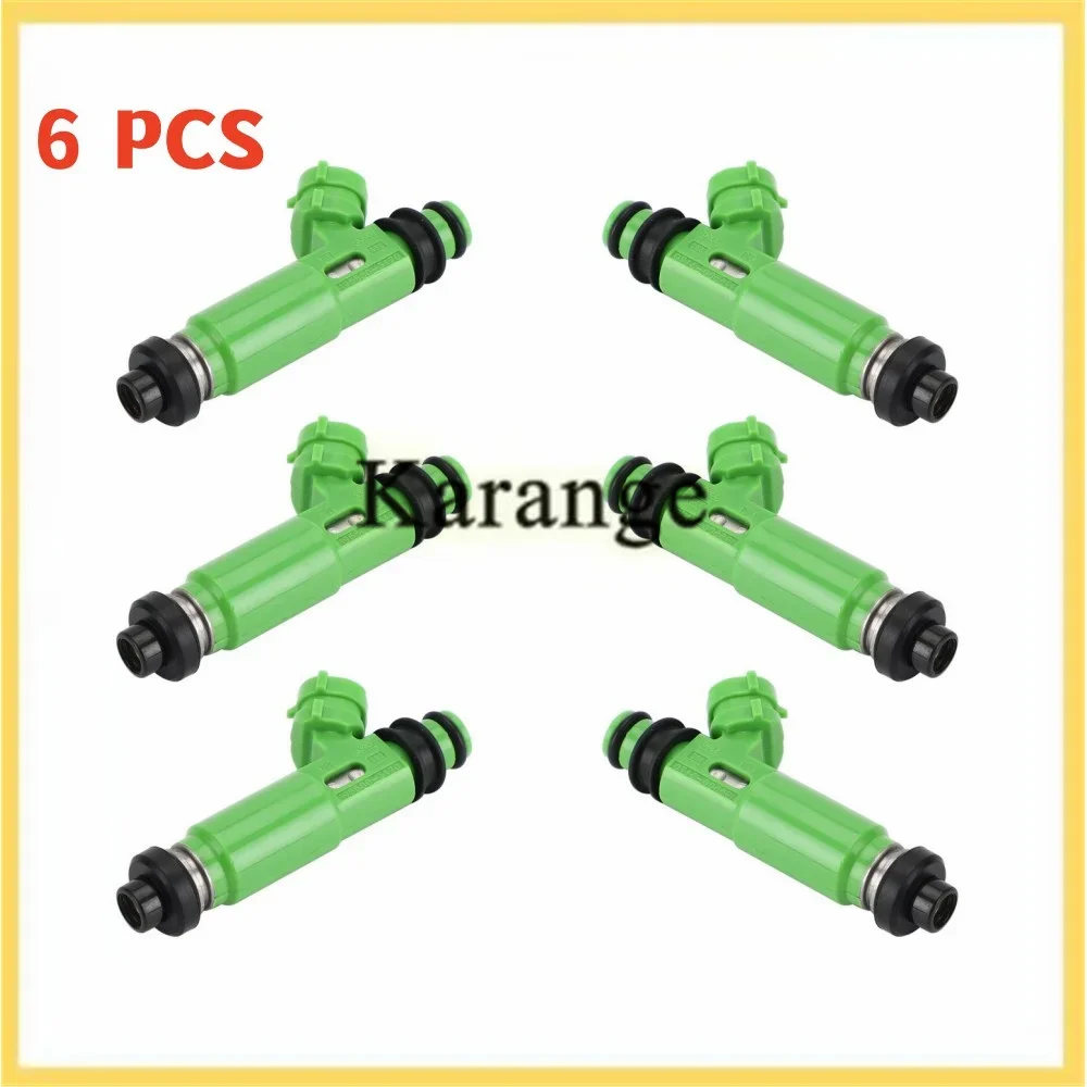 New 6pcs 195500-3170 1955003170 Fuel Injectors MD332733 for Mitsubishi Montero Sport 3.0L 6G72 1998-2003