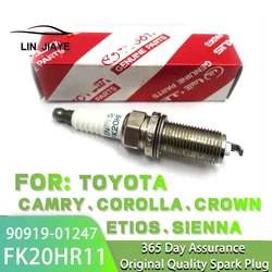 4/6Pcs Hot Sale Iridium Spark Plug 90919-01247 FK20HR11 For Toyota Camry Highlander RAV4 Lexus V6 3.5L Prado Venza 9091901247