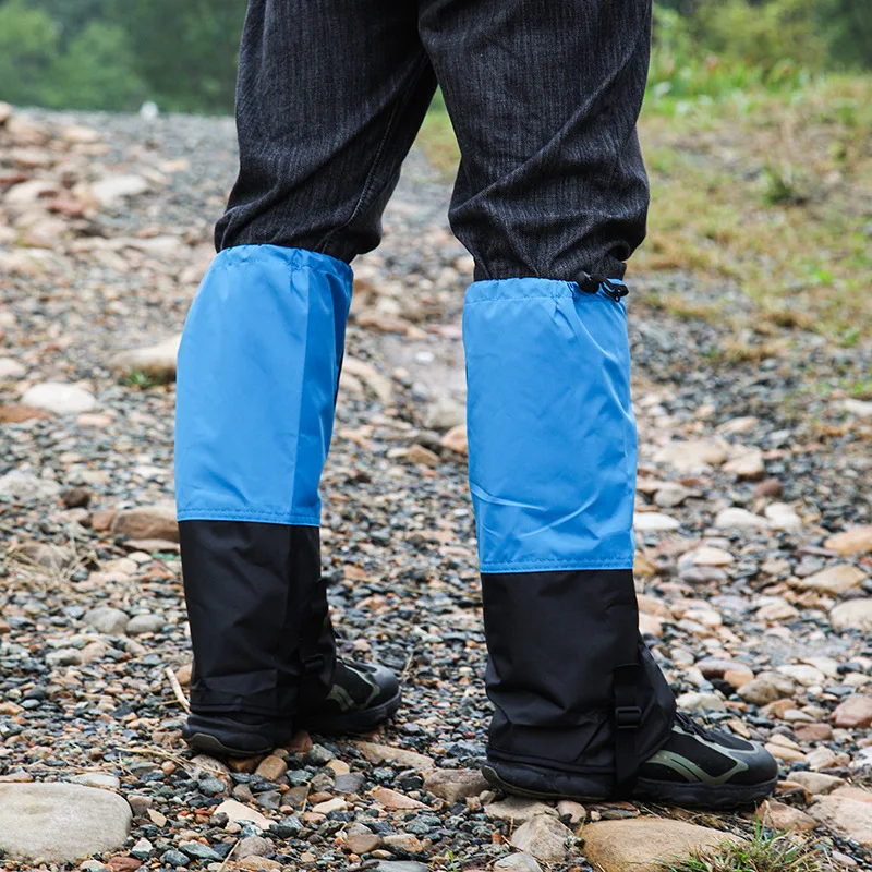 1 Paar Wasserdichte Beinabdeckungen mit Elastischem Band, Langer Beinschutz für Wandern, Skifahren, Klettern, Hosen- und Schuhüberzug, Langlebige Bandage – Detail 18