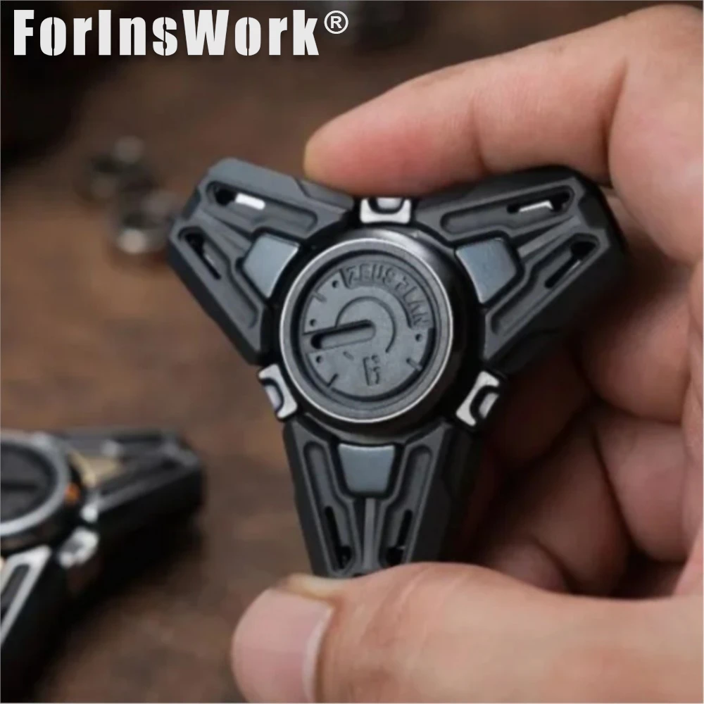 Spinner Fidget in acciaio inossidabile Chronos - Giocattolo spinner a mano trasformabile/staccabile