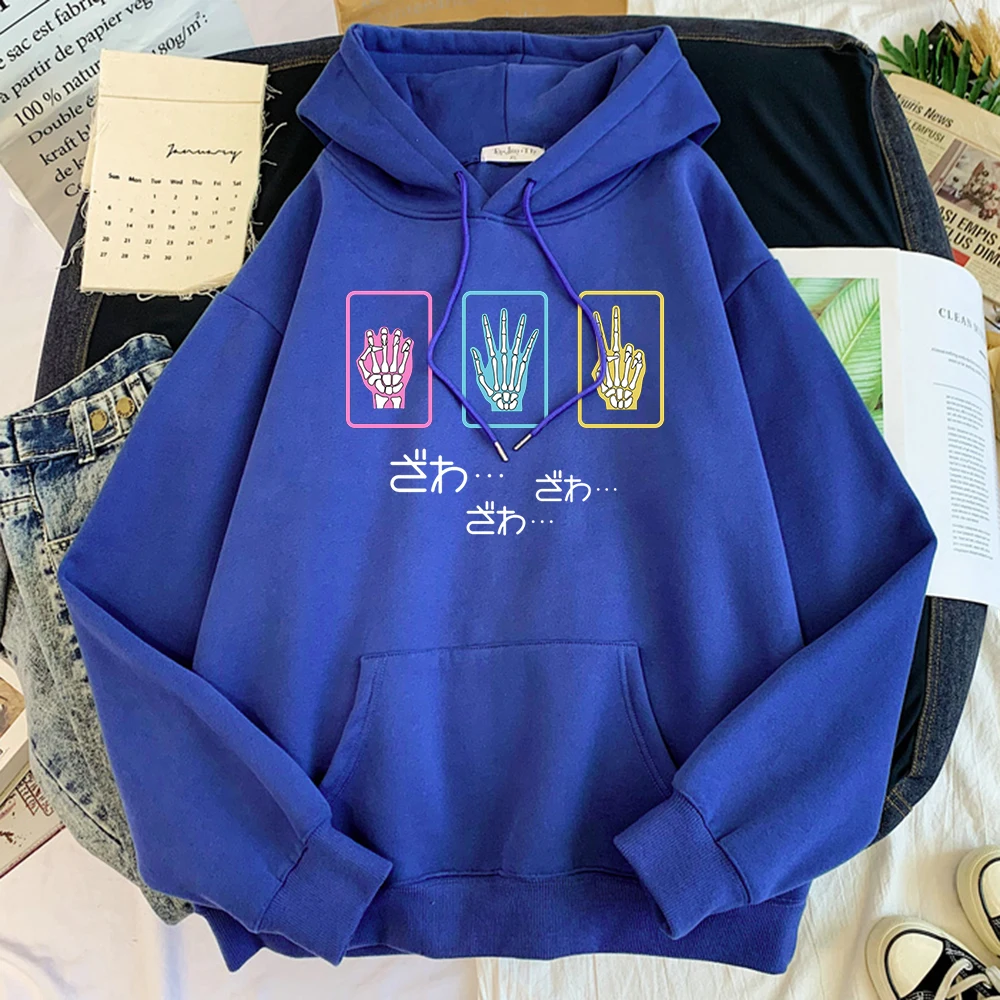 Hot Sale Thick Fashion Clothes Kaiji Cards Finger Bones Harajukus Print Male Hoodies Warm Casual Men Hoody Oversized Soft Hooded