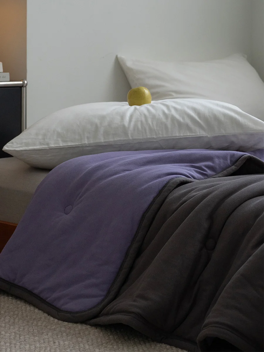 

Autumn Winter A-Class Pure Cotton Silk Double-sided Quilt Spring Summer Breathable Warmth Filling Fiber Core
