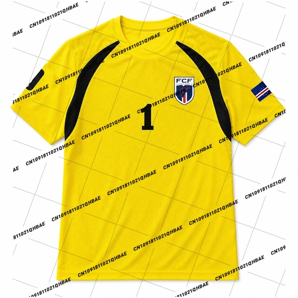2026 Neues Fan-Spezial T-Shirt Kap Verde Torwart Fußballtrikot Vozinha 1 Kinder/Erwachsene Kurzarm Atmungsaktiv Schnelltrocknend Training ﻿