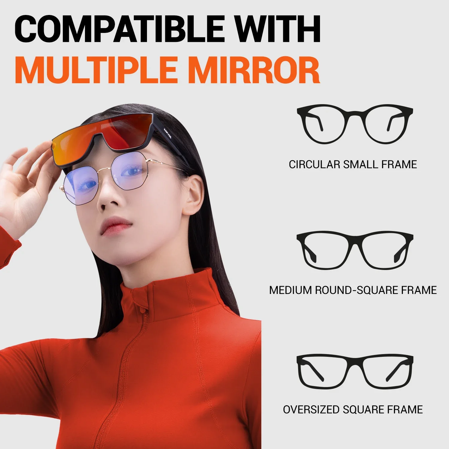 Kapvoe fotocromático fitover óculos de sol caber sobre óculos de sol lente usar sobre óculos de prescrição proteção uv das mulheres dos homens