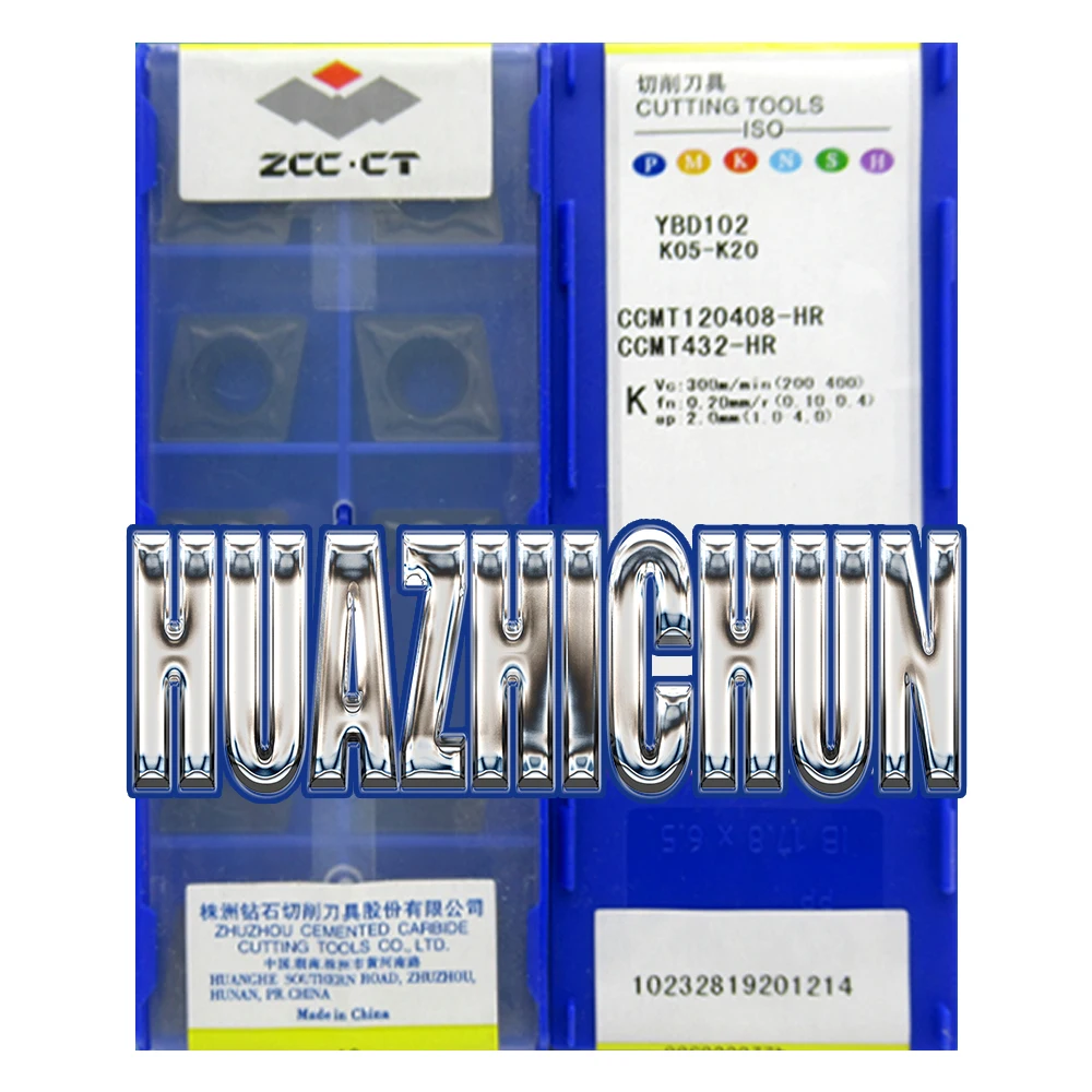 HUAZHICHUN YBD052 102 151 152 CCMT120408-HR  CNC Lathe Tool Carbide Insert