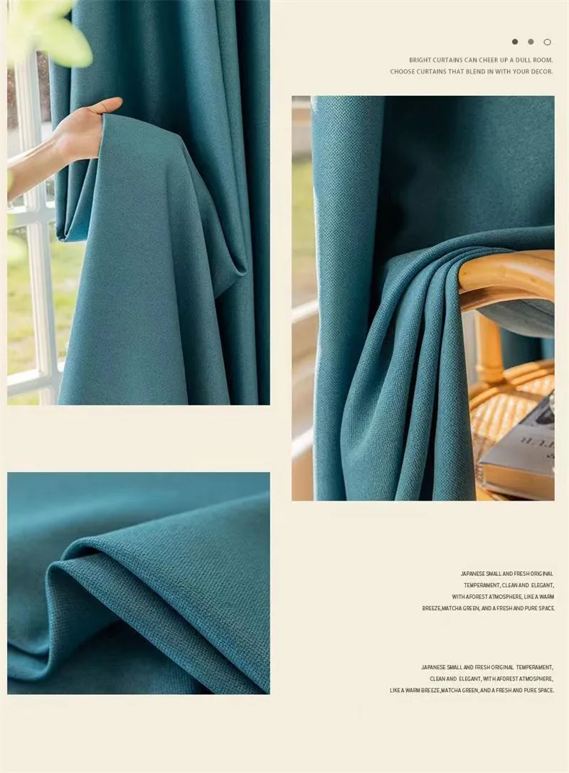 310 cm Höhe 75–90 % Verdunkelungsvorhänge für Wohnzimmer, einfarbig, passender Klang, reduziert Beige, Schlafzimmervorhänge nach Maß – Detail 14
