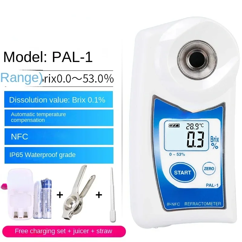 Attenuation Meter Pal-1 Digital Display Sugar Meter Fruit Sweetness Tester High Precision Concentration Sugar Acidity Hot sales