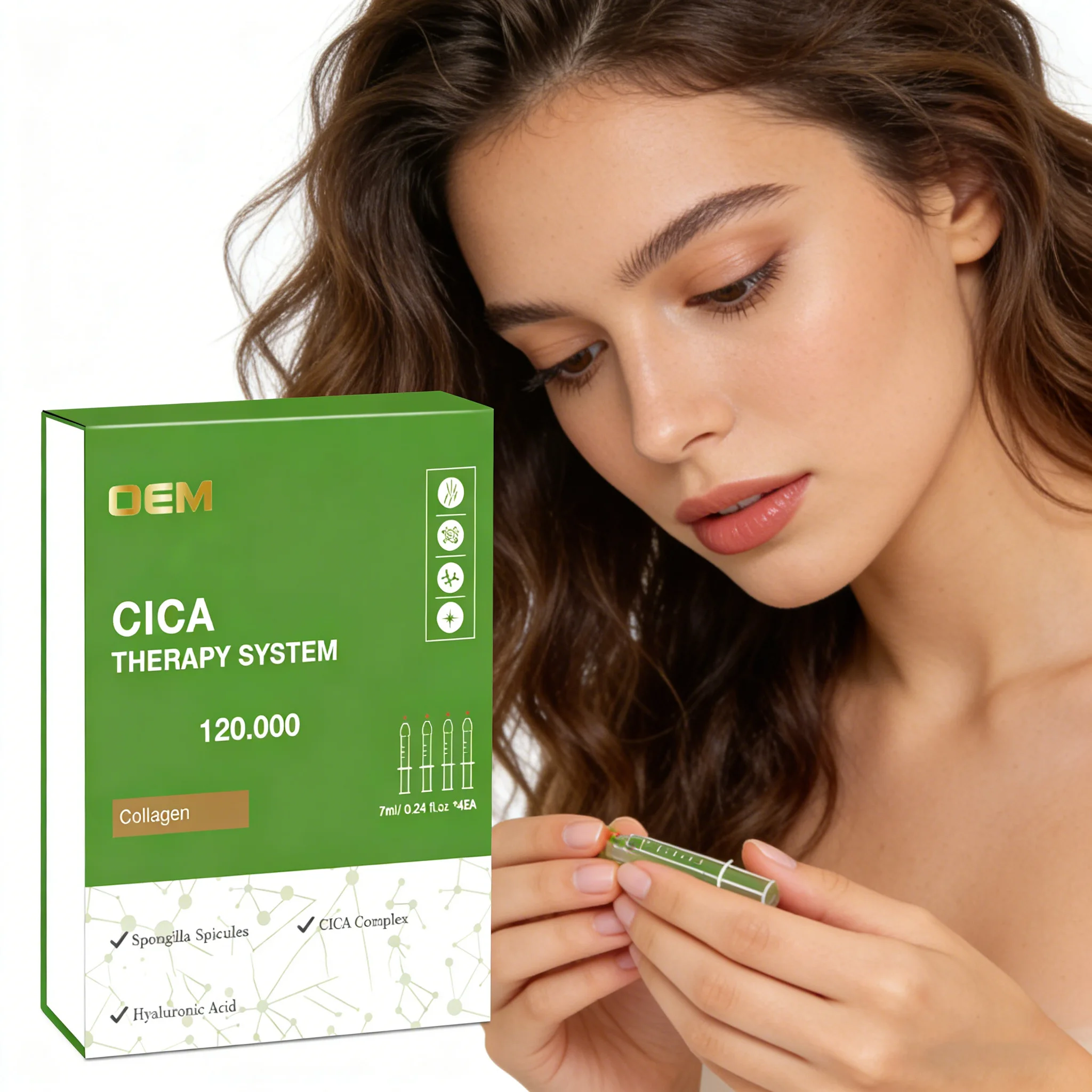 

Sanendi PDRN + Algae Silica Needle Facial Moisturizing Firming Serum EXO Brightening and Soothing Hyaluronic Acid Care Set