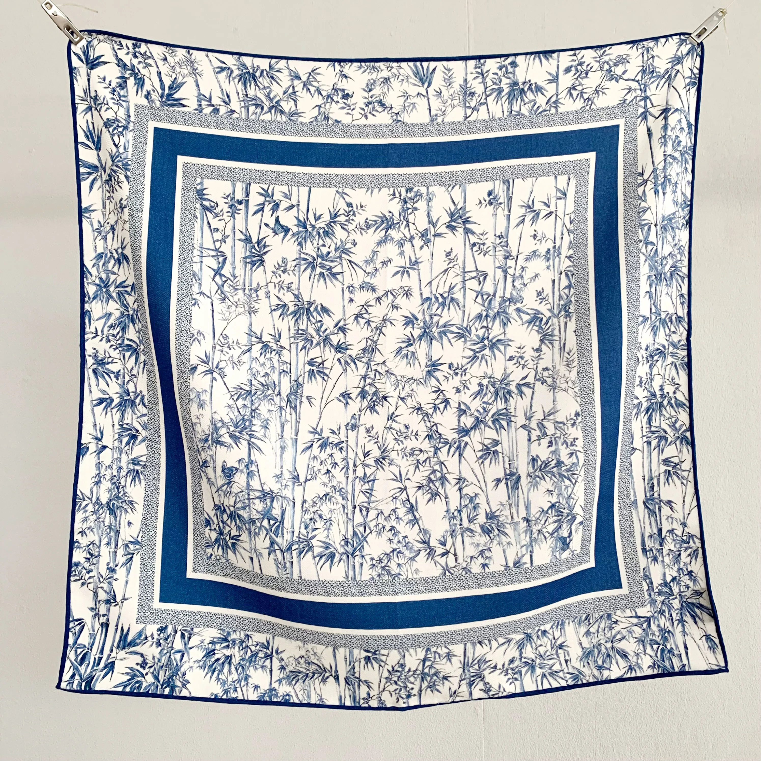 

Sketch-style new silk and wool scarf for women, 65*65 cm, elegant and versatile, warm headscarf or neckband