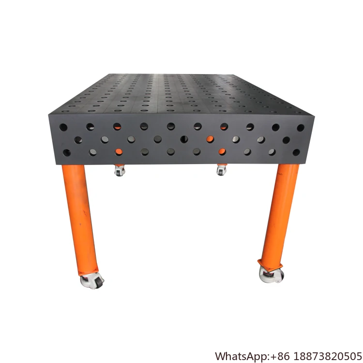 Wholesale High and Low Adjustable Custom Stock Hot Sale Cast Steel Iron Welding Table 3D