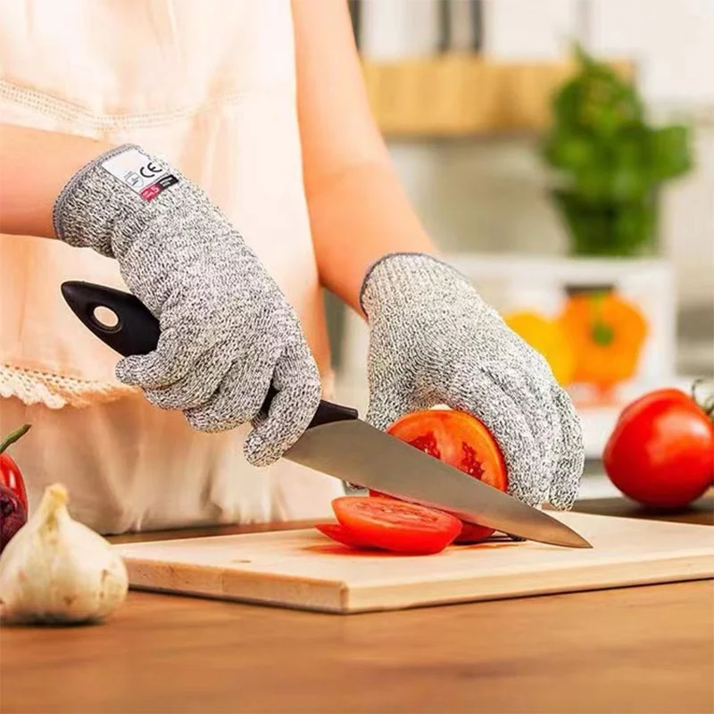 Guanti resistenti al taglio, livello 5, comodi e flessibili adatti per tagliare carne, intaglio del legno, affettare mandolina