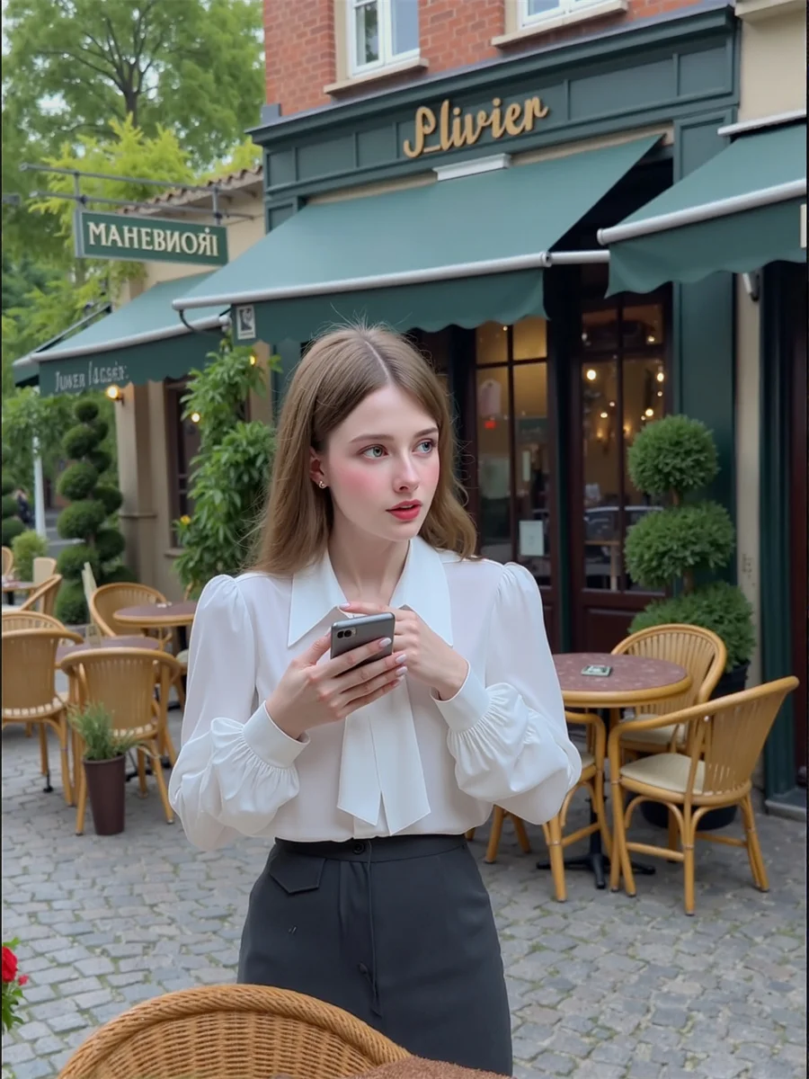 Lässige weiße Hemden, coole Langarmblusen, Damenbekleidung, Trend 2025, Herbst, Unisex, ausgestellte Spitze, feminin, feuchtigkeitsableitend, Urlaubsdrehung