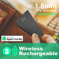 Tarjeta de seguimiento de billetera, ubicación GPS ultrafina, etiqueta inteligente antipérdida para teléfono inteligente, encuentra mi dispositivo Bluetooth, carga inalámbrica