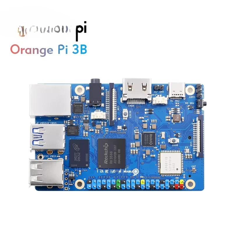 Pi 3B 8gb 4gb 2gb RAM Rockchip RK3566 WiFi5 + BT 5.0 Gigabit LAN Port SBC Running Android Linux OpenHarmony OS Mini Computer