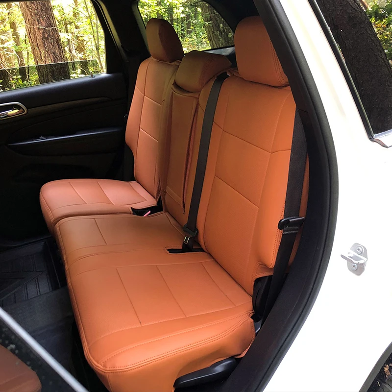 Picture 6: Custom Car Accessories Seat Covers Full Set Middle Perforated  Specific for 2007/2021 Jeep Grand Cherokee model Laredo (WK2)