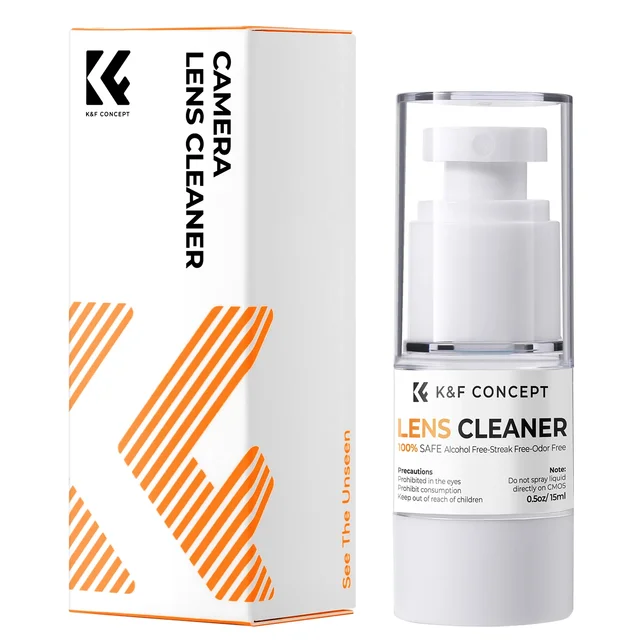 K&F Concept 15ml płyn do czyszczenia obiektywu profesjonalne rozwiązanie czyszczące do obiektywu aparatu Laptop telefon komórkowy okulary ekran