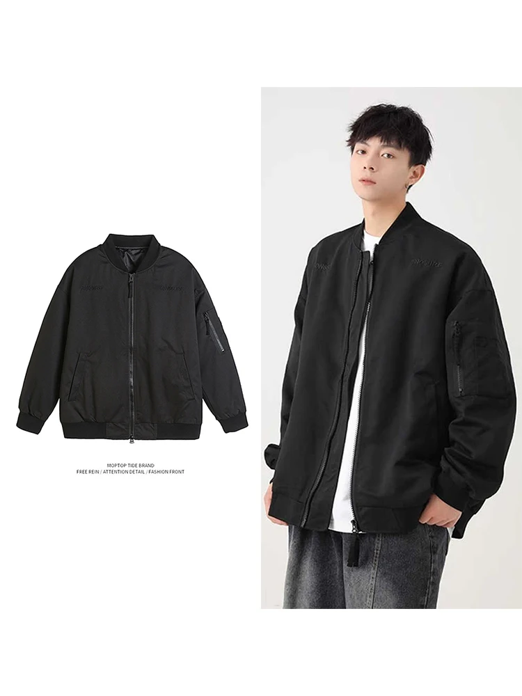 

Mr. WH American Sle Thiened Flight Jaet Men's Spring New Faion Brand Baseball orm Workwear Jaet Youth Sle