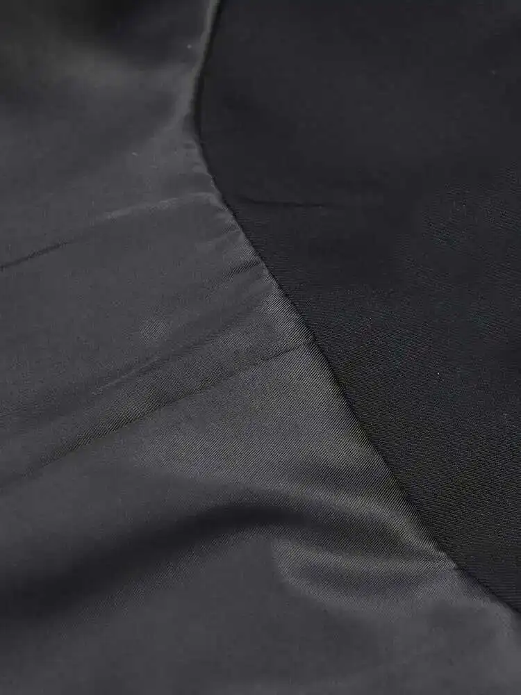 Women Black Irregular Color-block Big Size Blazer New Lapel Long Sleeve Jacket Fashion Tide Spring Autumn 2025new пиджак