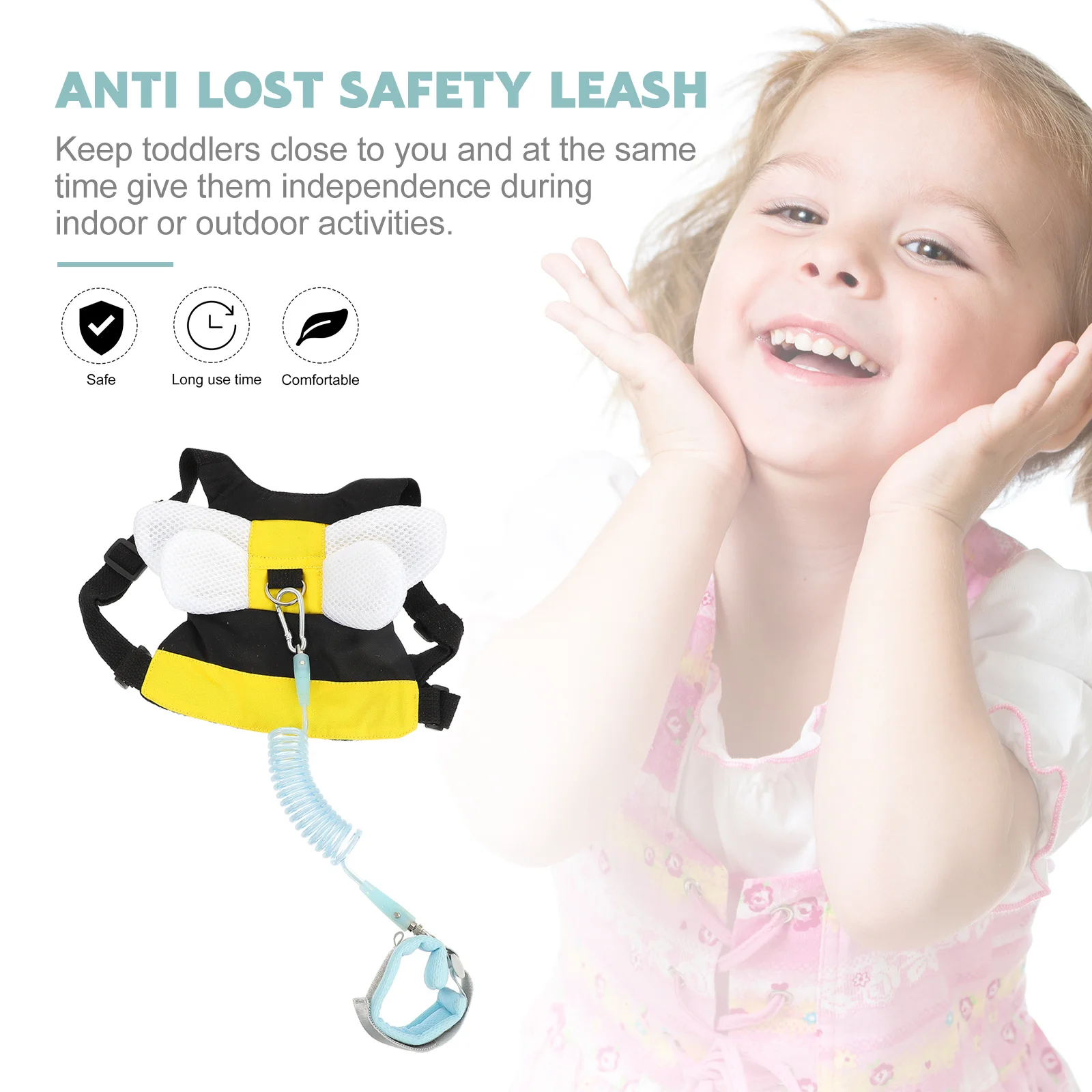 Anti Lost Harness Belt Kids Tether Leash Safety Toddler Walking Strap Polyester Child Adjustable 1 5m Straps D Rings