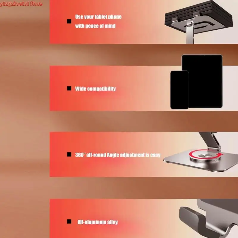 أقراص e8ba المعدنية القابلة للطي تقف قابلة للتعديل 360 مصال