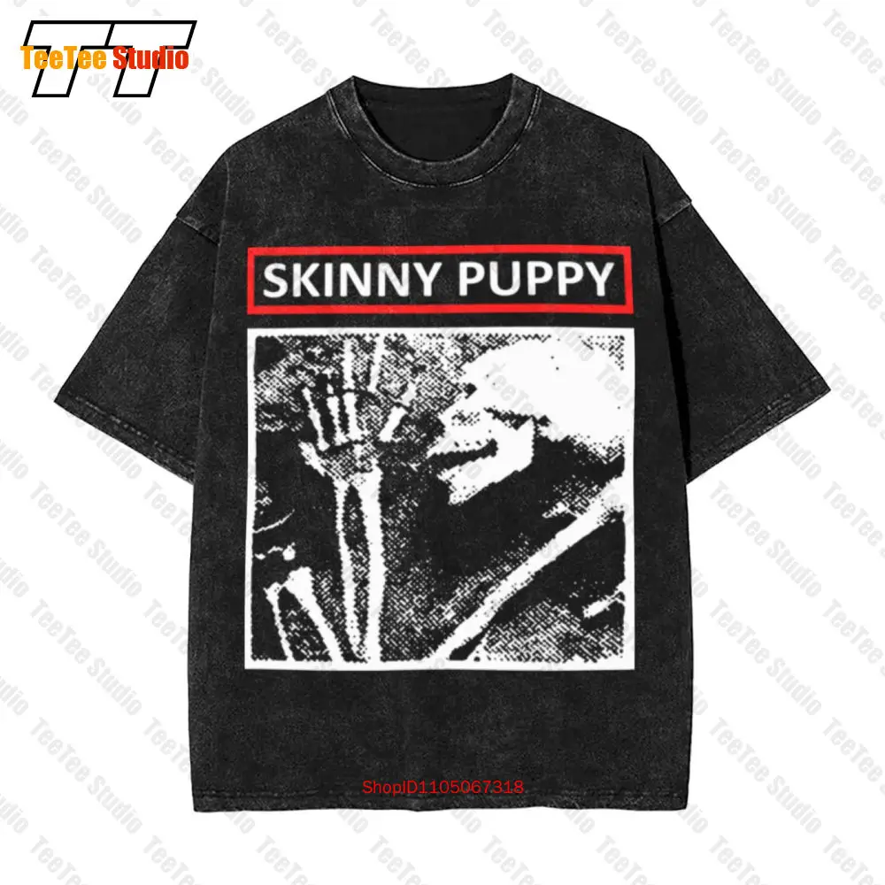 

Black Skinny Puppy Band Twelve Inch Anthology Vintage Oversized T-Shirt H3DT