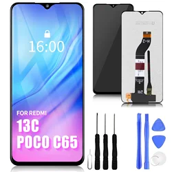 Pantalla LCD Original de 6,74 pulgadas para Xiaomi Redmi 13C, montaje de digitalizador con pantalla táctil para Xiaomi Poco C65, pieza de repuesto