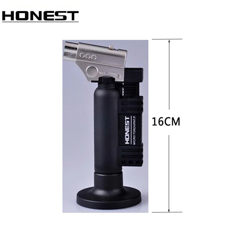 Honest spray gun welding torch direct fire double fire switch lighter safe lock outdoor barbecue supplies,kitchen BBQ tool cigar