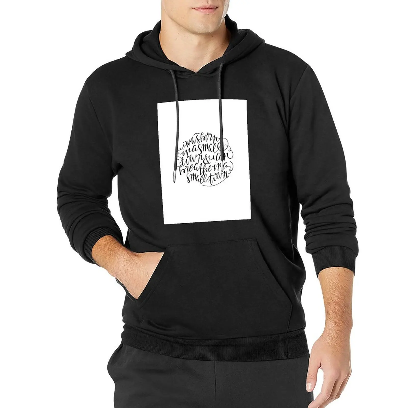 

I was born in a small town and I can breathe in a small town Pullover Hoodie anime clothing hoody