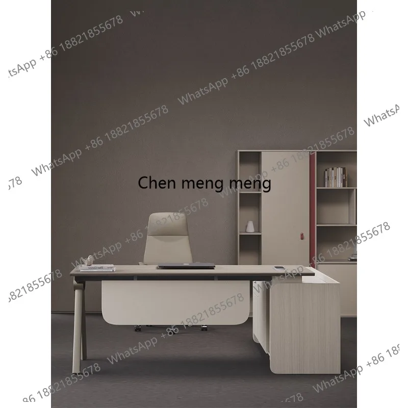 Small boss table computer business combination set New women's single simple modern supervisor manager desk