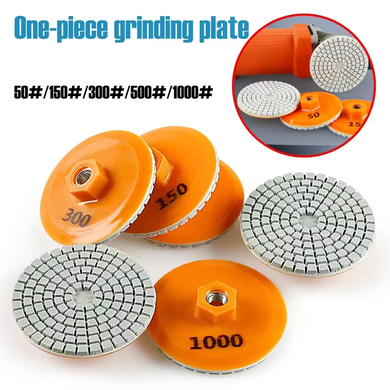  80mm Ceramic Tile Trimming Polishing Disc for M10 Angle Grinder Dry Polishing Stone Chamfering Grinding Edge Blade 150-1000 Grit 