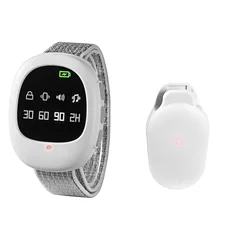 40M Wireless Bedwetting Alarm Adults Elder Potty Training Sensor Enuresis Bedwetting Alarm with Wristband for Kids Elder Care