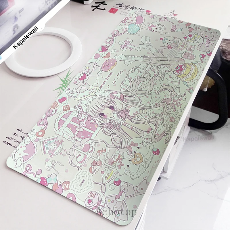 

Hot-selling Mouse Pad offices accessories Large Gamer Table Mats XXL Pink Girl HD Gaming Keyboard Mousepads Kawaii Desk Mat