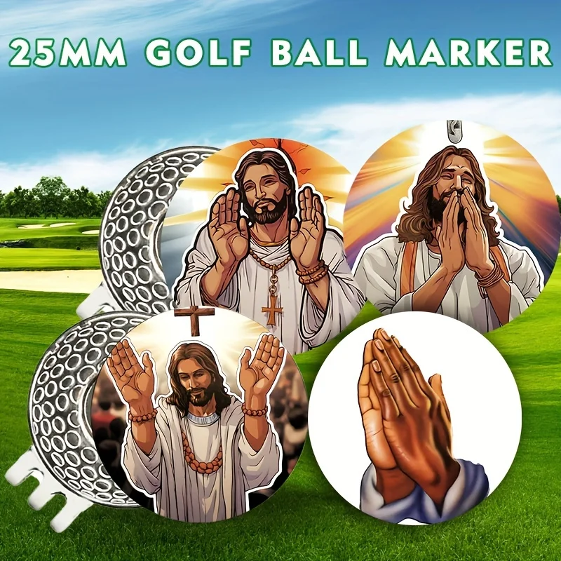 Logo bola Golf logam magnetik 25mm-perlengkapan Perancis, Logo bola, Logo bola Golf Retro, dan Set klip topi-hadiah Golf sempurna