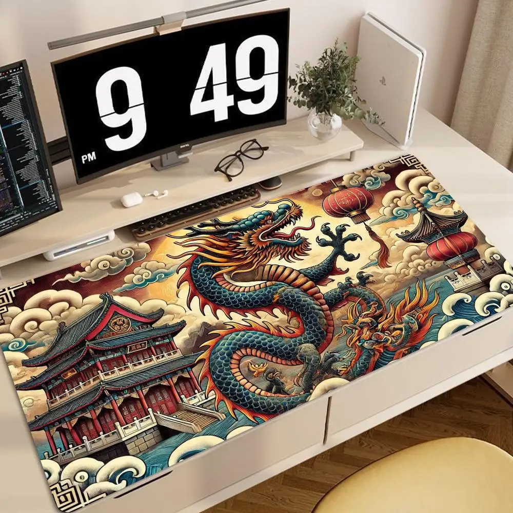 

Gaming Japanese Dragon Mouse Pad Speed Desk Mat Anime Theme Keyboard Gamer Mouse Pad for Esports HYB XXC