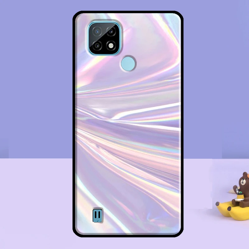 Holographic Iridescent Print For OPPO Realme GT Master 7 8 Pro 8i C21 GT Neo 2 Case For OnePlus 8T 9R 9RT 8 9 Pro Nord2