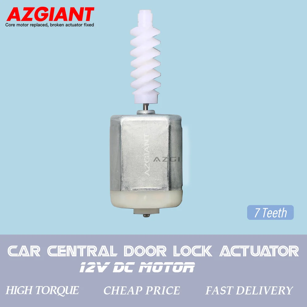 AZGIANT 7teeth Car Door Lock Actuator Unit 12V DC Motor Repair Kit For Vauxhall  Opel Astra Insignia B 13597527 13598377