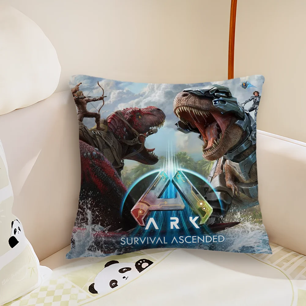 Game A-Ark S-Survival Ascended Pillow Case Living Room Sofa Cushion Cover Suitable For Home Bedroom Room Decoration