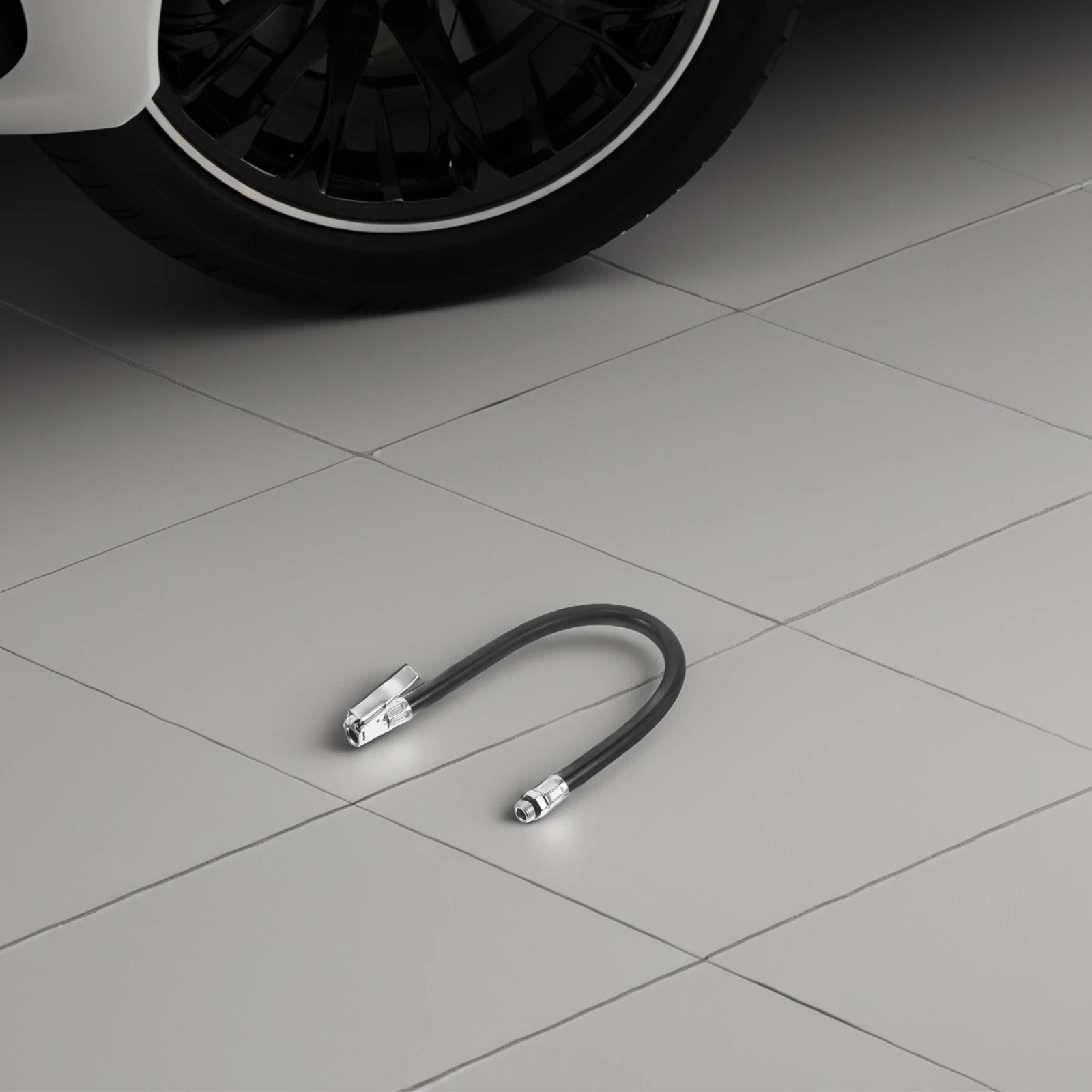 

Tire Pressure Gauge Inflation Head Tire Inflator Extension Tube Adapter Hose Car Motorcycle Air Compressor Pump Valve Extender